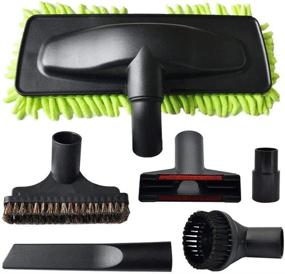 img 4 attached to 🧹 Universal 1 1/4" 32-35mm EZ SPARES Hard Floor Washable Sweeper Microfiber Chenille Dust Mop Brush Kit Head – Fits Most Vacuum Brands – Cleaner Accessories Horsehair Brush Kit for All Brands