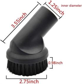 img 1 attached to 🧹 Universal 1 1/4" 32-35mm EZ SPARES Hard Floor Washable Sweeper Microfiber Chenille Dust Mop Brush Kit Head – Fits Most Vacuum Brands – Cleaner Accessories Horsehair Brush Kit for All Brands