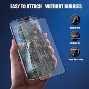 img 1 attached to Premium 3 Pack iPhone 13/ iPhone 13 Pro 6.1” HD Tempered Glass Screen Protector - 9H Hardness, 2.5D Full Coverage, Bubble Free, Scratch Resistant, Case Friendly