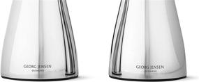 img 2 attached to 🧂 Enhance Your Dining Experience with Georg Jensen Alfredo Salt and Pepper Shaker Set, Medium