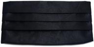 🎩 simpowe solid multi color cummerbund black: stylish and versatile accessory for any formal occasion logo