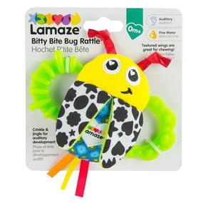 img 1 attached to LAMAZE Bitty Bite Bug Rattle - 4.5 Inch - Single Pack
