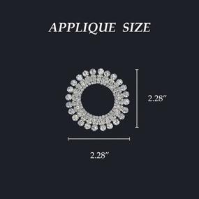 img 3 attached to Jerler Crystal Rhinestone Applique Wedding Sewing for Trim & Embellishments