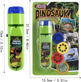 img 2 attached to 🔦 Wenosda Slide Projector Torch: Enhance Learning & Bedtime with Small Torches Lamp Flashlight for Children - 48 Image Set (Dinosaur + Sea World), Ideal for Kids, Infants, and Toddlers