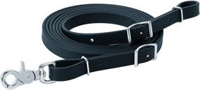 img 1 attached to 🐴 Weaver Leather Brahma Webb 5/8" x 10' Trail Rein - Premium Black Trail Gear