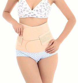 img 4 attached to 🤰 Healthcom Waist Slimming Belt Shaper Wrapper Band - Abdominal Binder for Women Postnatal Pregnancy, Back Support After Birth - Belly Band for Postpartum Recovery, Girdle Belt for Belly(Size: M)