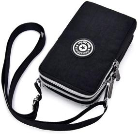 img 3 attached to Leisure 3 Layers Crossbody Wristband Phone Black