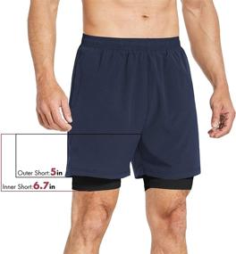 img 2 attached to BALEAF Running Athletic Shorts Fluorescent Outdoor Recreation