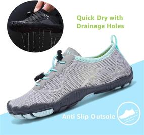 img 1 attached to 👟 Hiitave Water Barefoot Hiking Outdoor Girls' Shoes: Lightweight & Protective Footwear for Active Adventurers