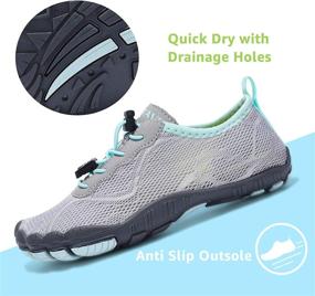 img 3 attached to 👟 Hiitave Water Barefoot Hiking Outdoor Girls' Shoes: Lightweight & Protective Footwear for Active Adventurers