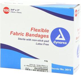 img 1 attached to Dynarex Adhesive Fabric Bandage Sterile