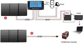 img 1 attached to 🌞 XINPUGUANG 150W Портативная Комплект Солнечной Панели С Зарядным Устройством 20A - Портативная Солнечная Энергия для USB Устройств, Автомобилей, Дома На Колесах, Лодок, Кемпинга