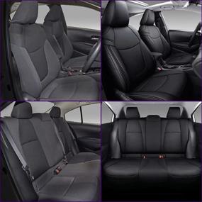 img 1 attached to JIAMAOXIN Leather Cushion Protector Compatible Interior Accessories