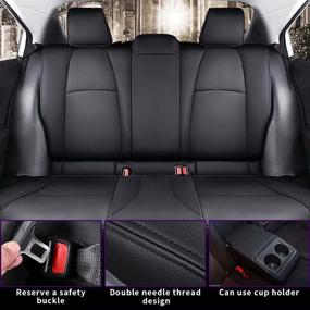 img 3 attached to JIAMAOXIN Leather Cushion Protector Compatible Interior Accessories