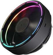 💨 вентилятор vetroo m2 для процессора: черный алюминий, светодиодное кольцо rgb, гидравлический подшипник, универсальное гнездо (intel/amd), мощное охлаждающее решение 90 вт логотип