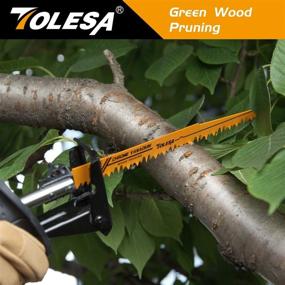 img 1 attached to 🔪 TOLESA 10 Pack Reciprocating Saw Blade Wood Pruning & Metal Cutting Multi-Purpose Set