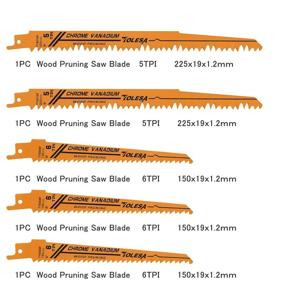 img 3 attached to 🔪 TOLESA 10 Pack Reciprocating Saw Blade Wood Pruning & Metal Cutting Multi-Purpose Set