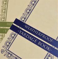 🏌️ golf yardage books (2 pack): pga template, usga conforming, lifetime weatherproof paper - enhance your golf game! logo