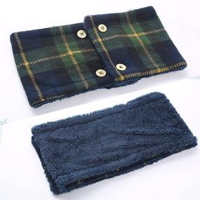 img 1 attached to Winter Fleece Scarf Fashion Double Layer Weather
