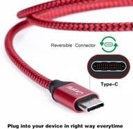 кабель canjoy usb type c, набор из 5 штук по 10 футов, быстрая зарядка, совместимый с samsung galaxy s10 s10+ s9 s8 plus, note 8 note 9, moto x4/z2/g6, google pixel xl 2xl 3xl c, nexus 5x 6p, lg g5 g6, v20 v30 логотип