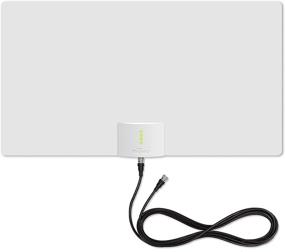 img 3 attached to 📺 Mohu Leaf Supreme Pro Indoor TV Antenna | Amplified, 65-Mile Range, Signal Indicator, UHF/VHF Multi-Directional, Paper-Thin Design, 16 ft. Detachable Coaxial Cable, Reversible, 4K-Ready HDTV | MH-110160