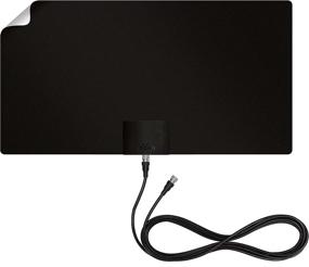 img 4 attached to 📺 Mohu Leaf Supreme Pro Indoor TV Antenna | Amplified, 65-Mile Range, Signal Indicator, UHF/VHF Multi-Directional, Paper-Thin Design, 16 ft. Detachable Coaxial Cable, Reversible, 4K-Ready HDTV | MH-110160