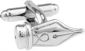 img 4 attached to 💼 Exquisite Quill Fountain Pen Pair Cufflinks: Perfect Blend of Style and Elegance