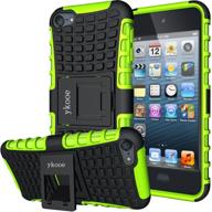 protective ipod touch case with stand – heavy duty 📱 hybrid shockproof cover for ipod touch 5, 6, 7 by ykooe logo