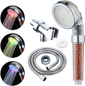 img 4 attached to 💦 KAIREY LED Shower Head: High Pressure Water Saving Ionic Zen Showerhead with Filtered Handheld Showerhead and Anion Energy Ball - Purify Water for a Refreshing Shower Experience