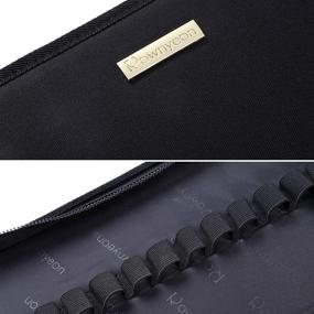 img 1 attached to 💄 ROWNYEON Lipstick Organizer Case: Portable Makeup Bag with 67 Slots for Lipstick, Lip Gloss, and Makeup Artist Essentials - Black