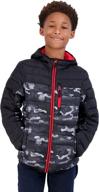 🧥 zeroxposur boys' puffer jacket: warm fleece with elastic fit - jackets & coats logo