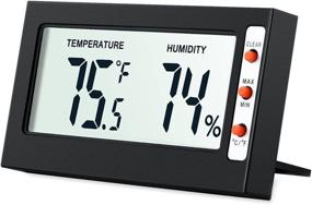 img 4 attached to 🌡️ Stay Comfortable Anywhere with the Mini Indoor Digital Hygrometer Thermometer