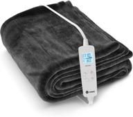 vremi electric blanket - 62 x 84 inches twin heated blanket: 6 heat settings, 8 time settings, flannel fleece, backlit remote control, auto shut off logo
