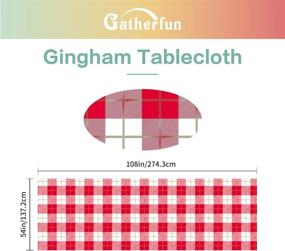 img 3 attached to 💧 Waterproof Rectangular Tablecloth, 54X108 Inches - Spill-Proof