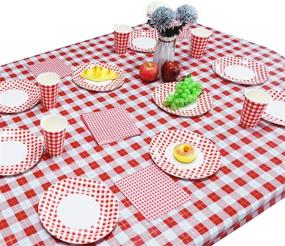 img 1 attached to 💧 Waterproof Rectangular Tablecloth, 54X108 Inches - Spill-Proof