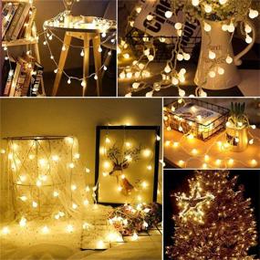 img 1 attached to 🌟 Enhanced Merdeco Globe String Lights: 10ft/3m 20 LED Bulb Warm White Fairy Lights for Birthday, Christmas, Wedding, Party Indoor and Outdoor Decoration - Plug-in String Lights