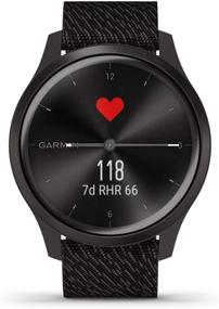 img 3 attached to 🕒 Renewed Garmin Vivomove Style Hybrid Smartwatch: Real Watch Hands, Hidden Color Touchscreen, Graphite & Black Woven Nylon Band