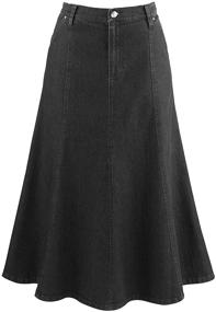 img 4 attached to Womens 8 Gore Denim Riding Skirt