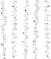 💎 sparkling clear acrylic bead garland by kurt adler: decorate with delicate elegance logo