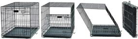 img 1 attached to 🐶 New World Pet Products Folding Metal Dog Crate: Versatile Single and Double Door Options for Your Canine Companion