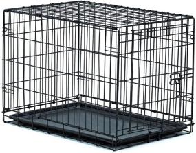 img 3 attached to 🐶 New World Pet Products Folding Metal Dog Crate: Versatile Single and Double Door Options for Your Canine Companion