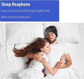 img 2 attached to 🎧 Wireless Sleep Headband with Bluetooth, Ultra Soft Thin Flat HD Stereo Speakers for Side Sleeping, Workout, Jogging, Yoga - Music Sports Headphones