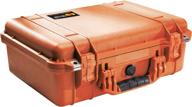 pelican 1500 camera case with foam (orange) logo