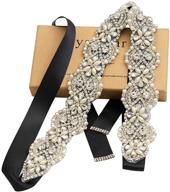 yanstar wedding rhinestone crystal gown 17 7in1 6 women's accessories in belts logo