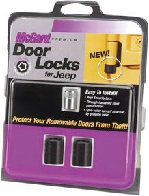 img 3 attached to 🔒 Enhanced Security for Jeep Wrangler TJ/LJ: McGard 76058 Black Door Locks (Set of 2)