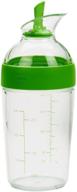 🥗 green oxo salad dressing shaker - convenient one-size design logo