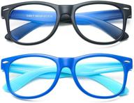 👓 protect your child's eyes with bouryo kids blue light blocking glasses for girls and boys (ages 3-12) logo