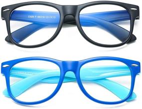 img 4 attached to 👓 Protect Your Child's Eyes with Bouryo Kids Blue Light Blocking Glasses for Girls and Boys (Ages 3-12)