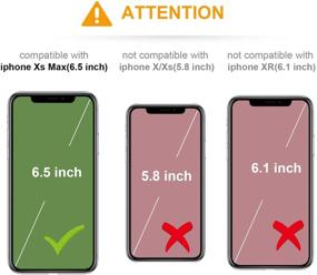 img 3 attached to 📱 KIHUWEY iPhone Xs Max Wallet Case: Durable Shockproof Cover with Credit Card Holder and Kickstand in Rose Gold