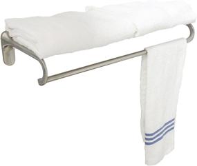 img 2 attached to 🛀 MODONA 24” Wall Mounted Towel Rack - Satin Nickel: Stylish Storage Solution with 5-Year Warranty